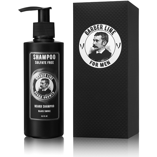 BARBER LINE FOR MEN Шампунь для бороды Табак ваниль, без SLS 200 #1
