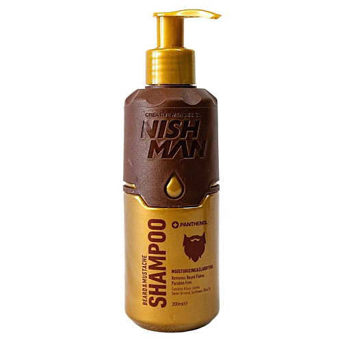 NISHMAN Шампунь для бороды и усов NISHMAN beard&mustache care shampoo 200 #1