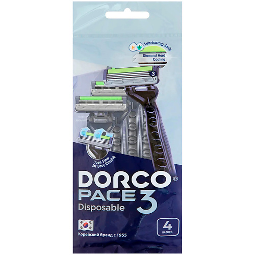 DORCO Бритвы одноразовые PACE3, 3-лезвийные #1