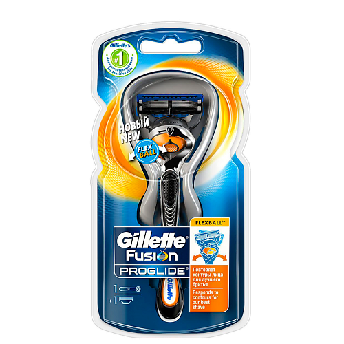 GILLETTE FUSION PROGLIDE Flexball (станок+1 кассета) #1