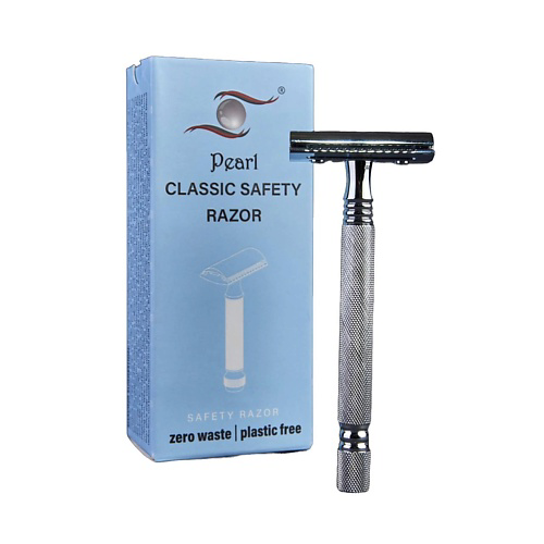 PEARL SHAVING Т образный станок с закрытым гребнем SS-01 Chrome (Close comb) #1