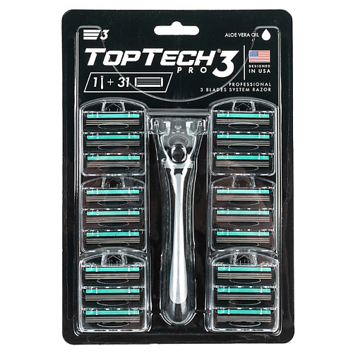 TOPTECH Мужская бритва PRO 3 с 31 сменной кассетой #1