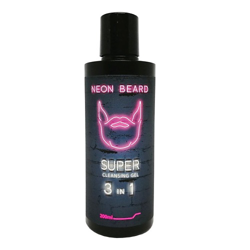 NEON BEARD Очищающий гель для лица и бороды VIOLET NEON - Карибский ром 200 #1