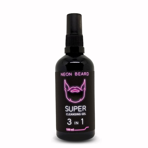 NEON BEARD Очищающий гель для лица и бороды VIOLET NEON - Карибский ром 100 #1