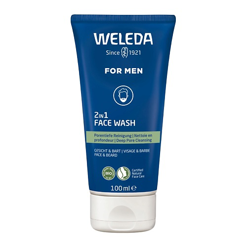 WELEDA Мужской гель для умывания 2в1 Deep Pore Cleansing For Men 100 #1