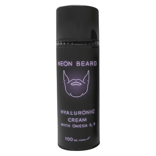 NEON BEARD Гиалуроновый крем с Омега 3.6 PURPLE NEON - Горная мята & Чёрная смородина 100 #1