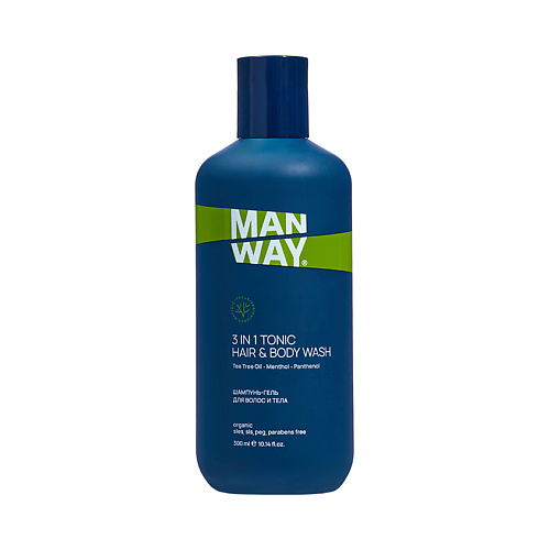 MAN WAY Шампунь-Гель для волос и тела тонизирующий 3 in 1 Tonic Hair & Body Wash 300 #1