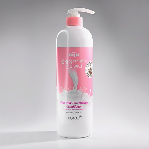 KONAD Niju Goat Milk hair Balance Conditioner Кондиционер для объема и блеска волос с козьим молоком 1000 #1
