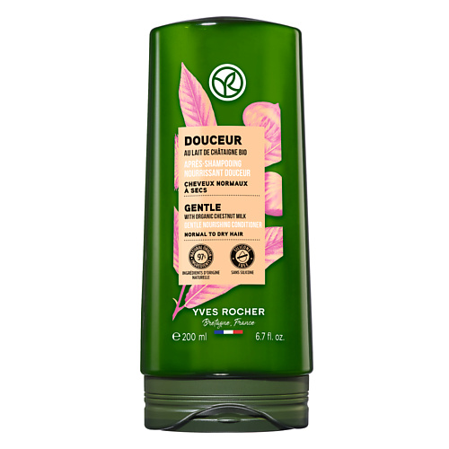 YVES ROCHER Кондиционер НЕЖНОСТЬ с Молочком Каштана БИО - Для нормальных и сухих волос 200 #1