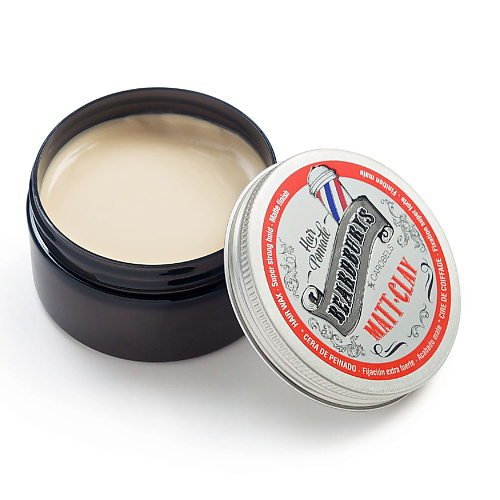 BEARDBURYS Матовая помада сильной фиксации для укладки волос WAX Matt-Clay 100 #1