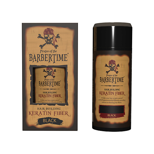 BARBERTIME Пудра-загуститель для волос с кератином Hair Building Keratin Fiber #1