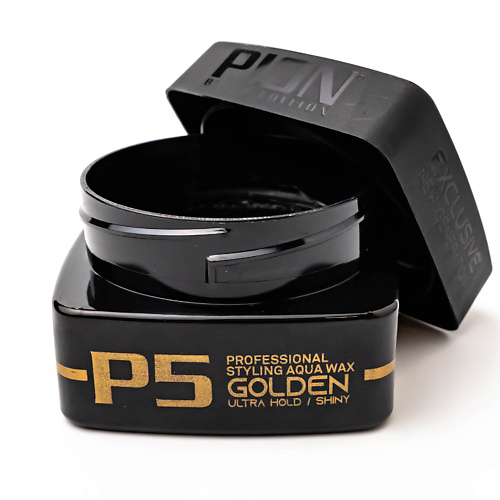 PION BLACK EDITION Профессиональный воск для укладки PION AQUA WAX P5 GOLDEN дополнительной фиксации 150 #1