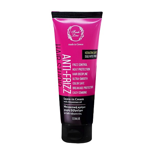 FRESH LINE Крем для волос несмываемый разглаживающий Leave-in Cream with Abyssinian oil Anti-Frizz 120 #1