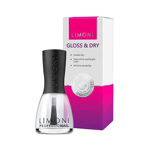 LIMONI Топ сушка для ногтей гелевый Gloss & Dry #1