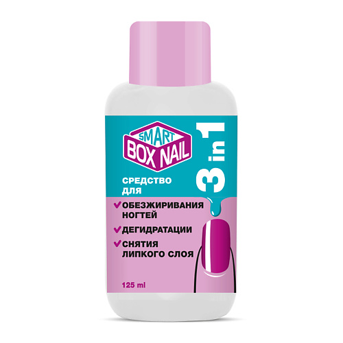 EVI PROFESSIONAL Средство для обезжиривания ногтей и снятия липкого слоя 3 в 1 Smart Box Nail 125 #1