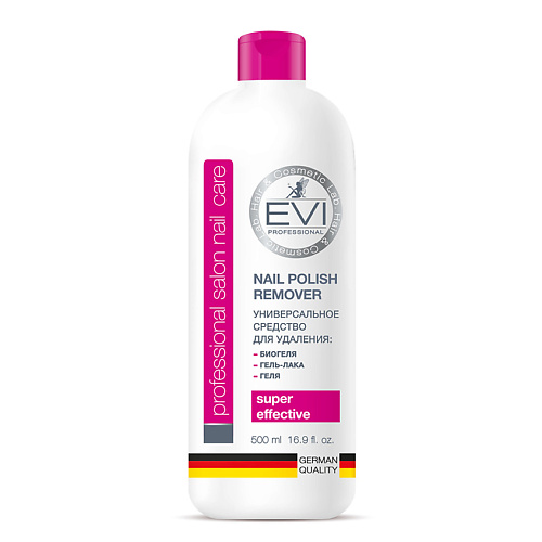 EVI PROFESSIONAL Средство для снятия биогеля, геля, гель-лака Professional Salon Nail Care Nail Polish Remover 500 #1