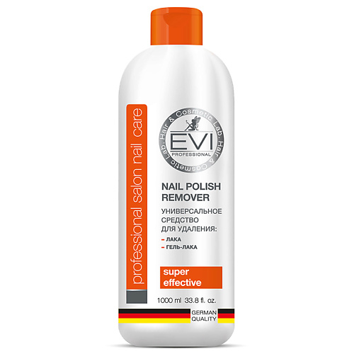 EVI PROFESSIONAL Средство для снятия лака и гель-лака Professional Salon Nail Care Nail Polish Remover 1000 #1