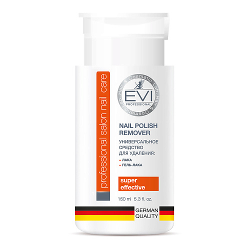 EVI PROFESSIONAL Средство для снятия лака и гель-лака с помпой-дозатором Professional Salon Nail Care Nail Polish Remover 150 #1