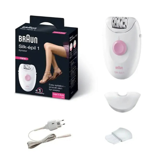 BRAUN Braun эпилятор Silk-epil 1 SE1370 , с насадкой для чувствительных зон #1