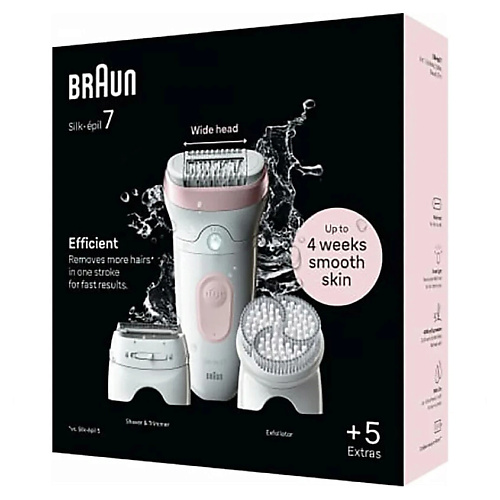 BRAUN Эпилятор Silk epil 7 Wet & Dry #1