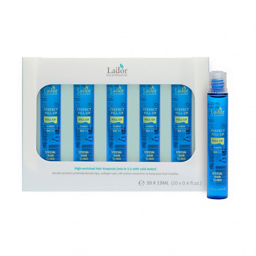 LADOR Филлер для восстановления волос Perfect Fill-Up High-Enriched Hair Ampoule 260 #1