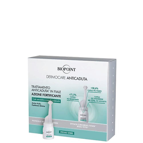 BIOPOINT PERSONAL Ампулы против выпадения волос для мужчин Dermocare Anticaduta 120 #1