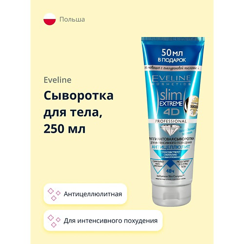 EVELINE Сыворотка для тела SLIM EXTREME антицеллюлитная для интенсивного похудения 250 #1