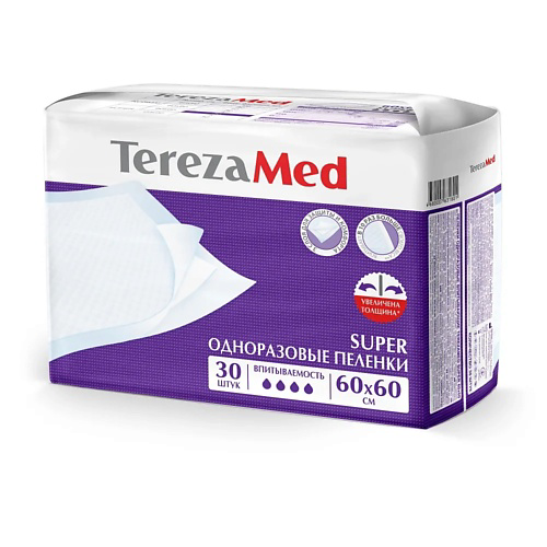 TEREZAMED Пеленки одноразовые Super 60x60 см #1