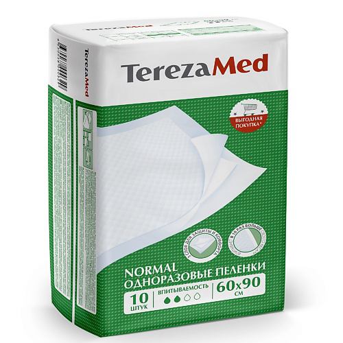 TEREZAMED Пеленки одноразовые впитывающие Normal 60x90см #1