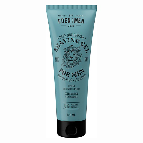 EDEN Гель для бритья прозрачный без пены FOR MEN 125 #1