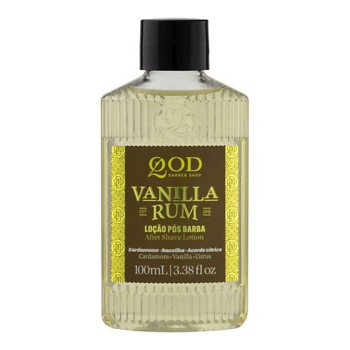 QOD BARBER SHOP Лосьон после бритья с ароматом ванильного рома Vanilla Rum After Shave Lotion 100 #1