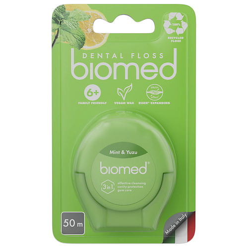 BIOMED Зубная нить Мята и Юдзу Mint and Yuzu Dental Floss #1