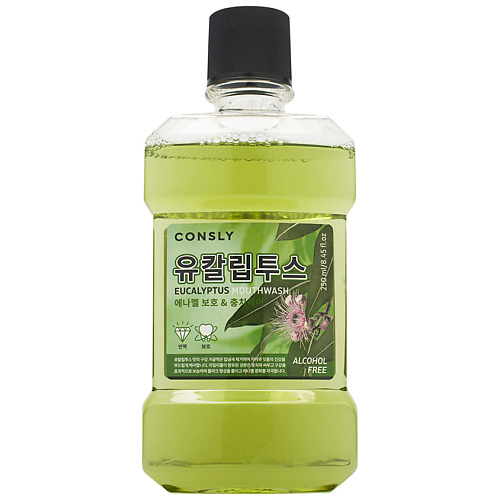CONSLY Ополаскиватель для полости рта с ксилитом и вкусом эвкалипта Eucalyptus Mouthwash 250 #1