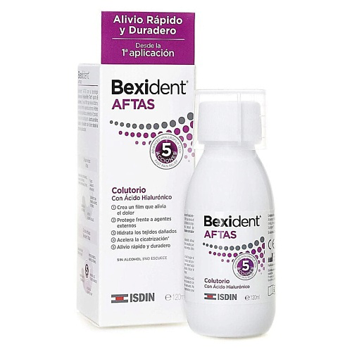ISDIN Ополаскиватель для рта Bexident AFTAS Mouthwash 120 #1