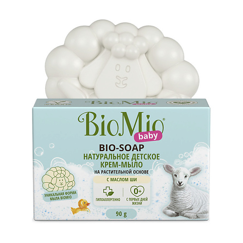 BIO MIO Натуральное детское крем-мыло на растительной основе, с маслом ши Bio-Soap Baby #1