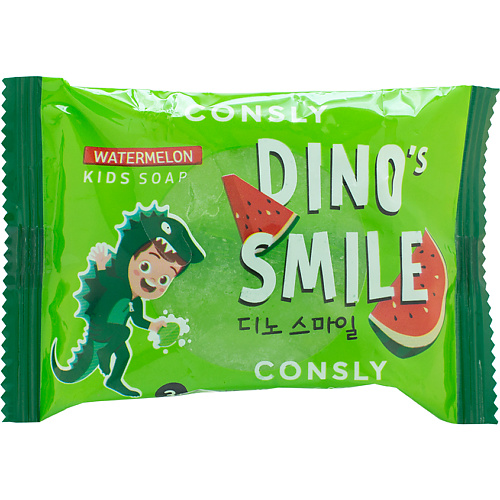 CONSLY Детское мыло с арбузом Dino's Smile Watermelon Kids Soap #1