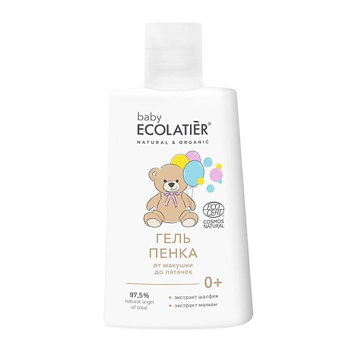ECOLATIER baby Гель-пенка "От макушки до пяточек" BABY 0+ (Ecocert) 250 #1