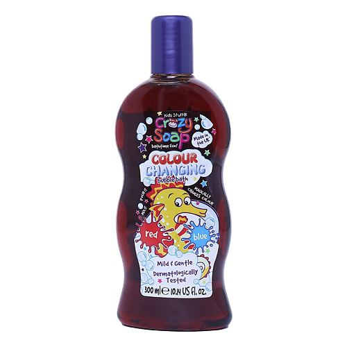KIDS STUFF Волшебная пена для ванны, меняющая цвет из красного в синий Crazy Soap Bubble Bath 300 #1