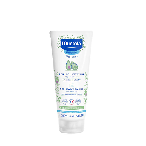 MUSTELA Детский гель для купания 2 in 1 Cleansing Gel, для тела и волос 200 #1