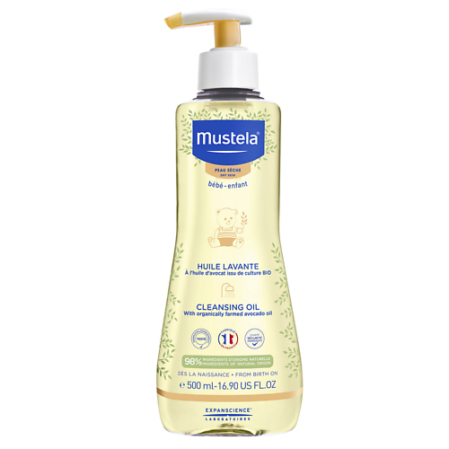 MUSTELA Гипоаллергенное очищающее масло для сухой кожи Cleansing Oil 500 #1