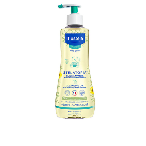 MUSTELA Масло для купания для младенцев с атопической кожей Stelatopia 500 #1