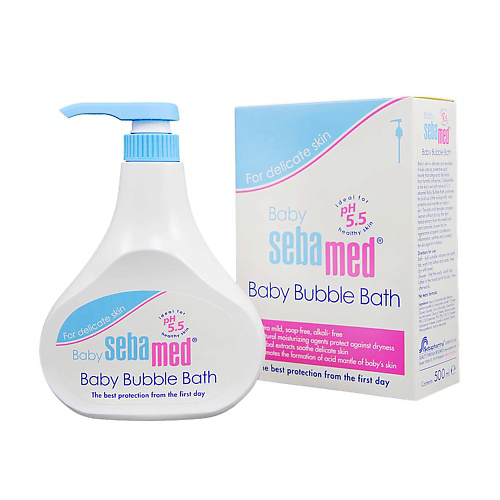 SEBAMED Успокаивающая и увлажняющая детская пена для ванн Baby Bubble Bath 500 #1