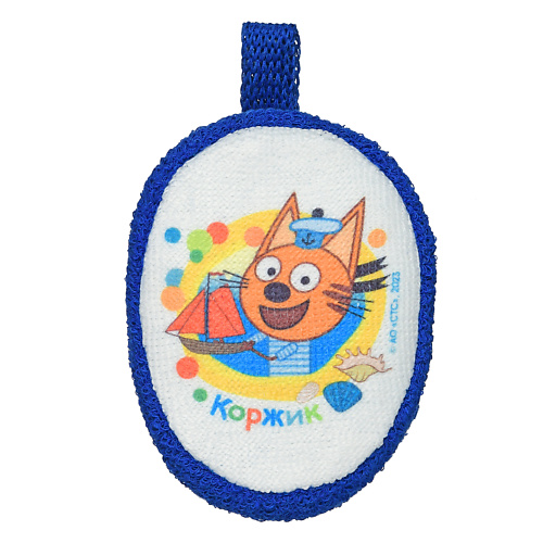 UVITON Мочалка Три кота Коржик детская #1