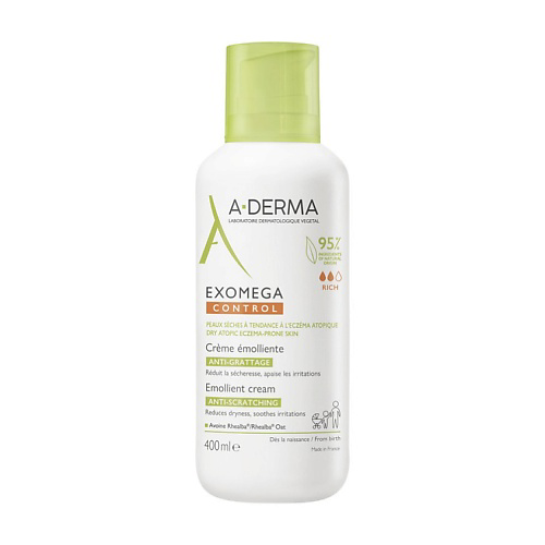 A-DERMA Смягчающий крем для лица и тела Exomega Control 400 #1