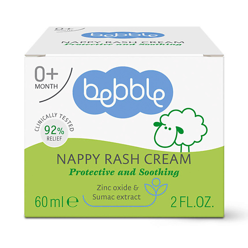 BEBBLE Крем от опрелостей и кожных раздражений Nappy Rash Cream 0+ 60 #1