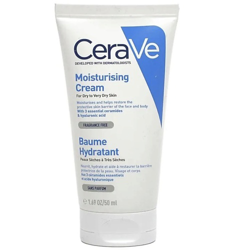 CERAVE Увлажняющий крем для сухой и очень сухой кожи лица и тела 50 #1