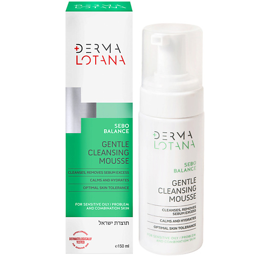 DERMA LOTANA Нежная очищающая пенка для чувствительной, жирной, проблемной и комбинированной кожи 150 #1