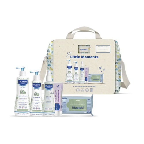 MUSTELA Набор для купания и ухода за кожей малыша Little Moments Rainbow Walking Bag #1