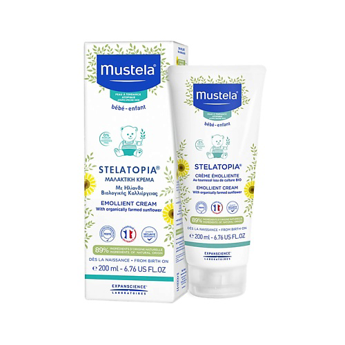 MUSTELA Смягчающий десткий крем для сухой кожи Stelatopia Emollient 200 #1