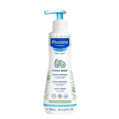 MUSTELA Увлажняющий лосьон для тела с авокадо Hydra Bebe 300 #1